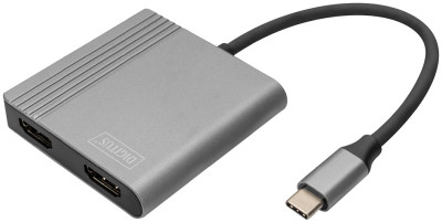 DIGITUS Adaptateur graphique, USB-C - HDMI 2-en-1