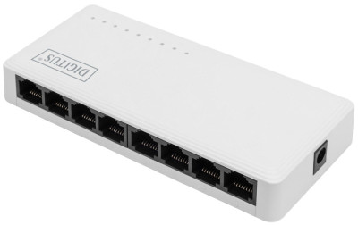 DIGITUS Commutateur Gigabit Ethernet, 8 ports, Unmanaged