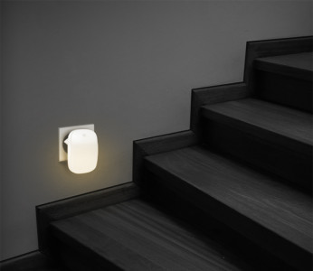LogiLink Lampe d'orientation à LED avec capteur, blanc
