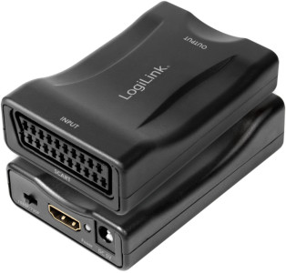 LogiLink Convertisseur vidéo Scart - HDMI, noir