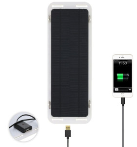 IWH Chargeur de batterie solaire pour voiture 12 V / 5 watts