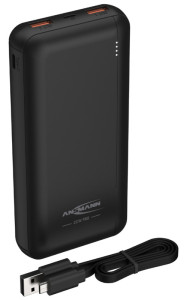 ANSMANN Batterie externe mobile PB320PD, 20.000 mAh, noir