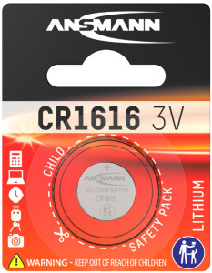 ANSMANN Pile bouton au lithium CR3032, 3 Volt, blister d'1
