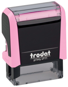 trodat Tampon automatique à texte Printy 4911 4.0, rose