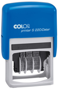 COLOP Tampon dateur Printer S220, bleu/gris