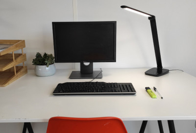 UNILUX Lampe de bureau à LED WISTLED, noir