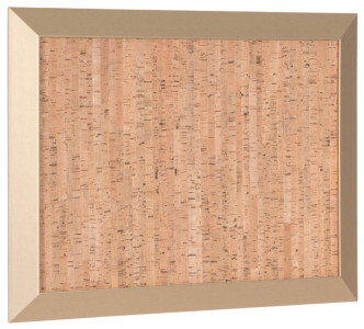 Bi-Office Tableau design en liège Kamashi, 600 x 450 mm, or