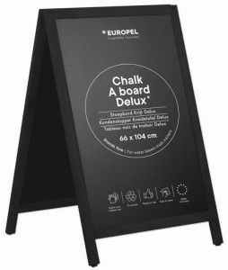 EUROPEL Panneau trottoir DELUXE, 660 x 1.040 mm, noir