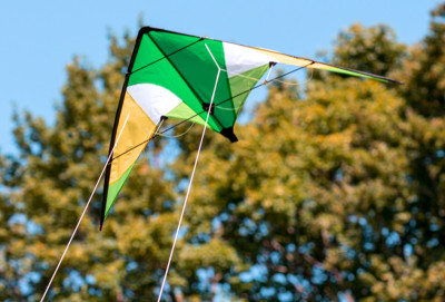 SCHILDKRÖT Cerf-volant acrobatique Stunt Kite 133, vert