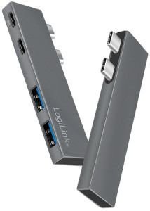 LogiLink Station d'accueil USB 3.2 Gen2x2, 4 ports, PD