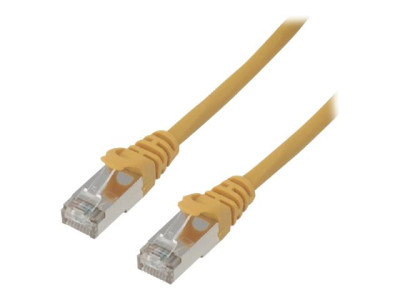 MCL Samar : 100 PRCT COPPER CAT6 A F UTP RJ45 cable 10M YELLOW