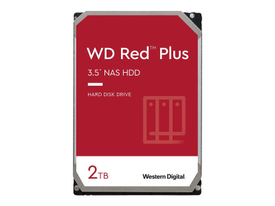 Western Digital : 2TB RED PLUS 64Mo CMR 3.5IN SATA 6GB/S INTELLIPOWERRPM