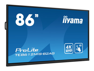 Iiyama : TE8612MIS-B2AG 85.6IN PTOUCH-IR VA 4K UHD/3HDMI/VGA/USB-C/24:7