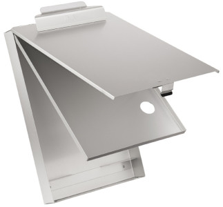 Läufer Porte-formulaire avec compartiment, en aluminium, A4