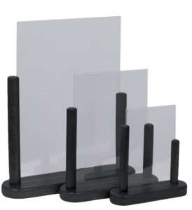 Restposten:Securit Tischaufsteller TABLE, Acryl, A5, schwarz