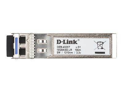 D-Link : 10GBASE-LR SFP+ TRANSCEIVER 10KM - TRAY OF 10