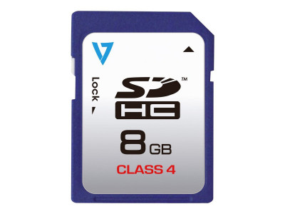 V7 : V7 carte SD 8GB SDHC CL4 retail SDHC