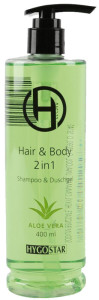 HYGOSTAR Gel douche & shampoing 2en1, flacon à de 400 ml