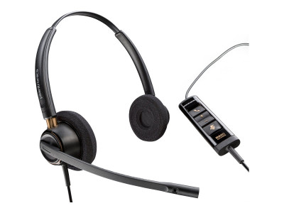 Poly : ENCOREPRO 525 USB-M TEAMS CERT BINAURAL USB CALL CENTER HEADSET