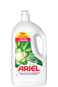 ARIEL Lessive liquide Universal+, 2,5 litres, 50 lavages