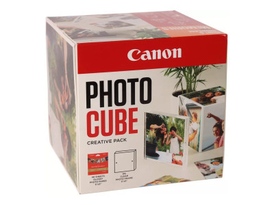 Canon : PP-201 5X5 Photo CUBE CREATIVE pack WHITE ORANGE (40SHEETS) + A