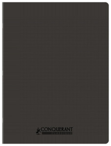 CONQUERANT CLASSIQUE Cahier 240 x 320 mm, Seyès, noir