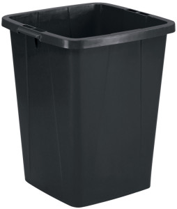 DURABLE Abfallbehälter DURABIN ECO 90, quadratisch, schwarz