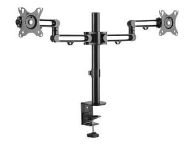 Eaton MGE : DUAL-MONITOR FLEX-ARM DESKTOP CLAMP pour 13 TO 27 INCH DISPLAYS