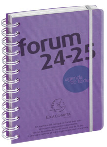 EXACOMPTA Agenda scolaire Forum Linicolor, 2024/25, assorti