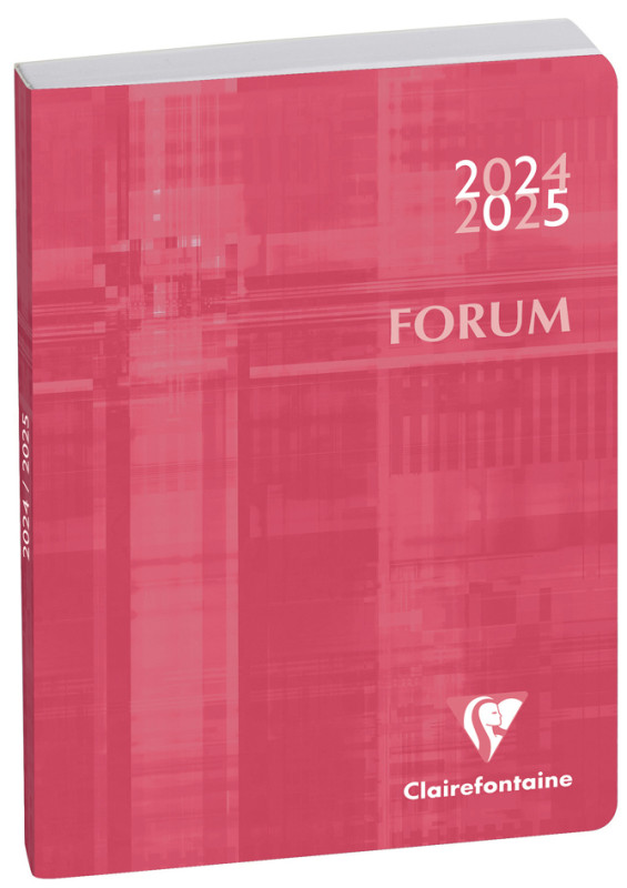 Clairefontaine Agenda scolaire FORUM Metric, 2024/2025, rose