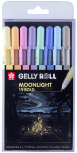 SAKURA Stylo roller gel Gelly Roll Moonlight Pastel Aurora