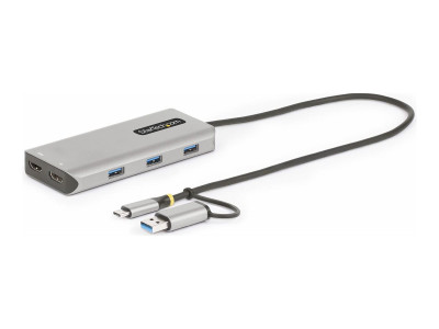 Startech : USB-C / USB-A MULTIPORT ADAPTER 3-PORT USB HUB MINI TRAVEL DOCK