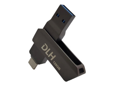 DLH : 128 GB USB-C / USB-A USB KEY - USB 3.2 GEN 1 (5GBIT/S) - KEY RI