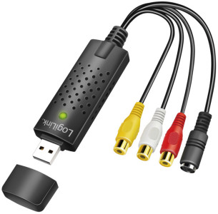 LogiLink Convertisseur audio & vidéo USB 2.0, noir