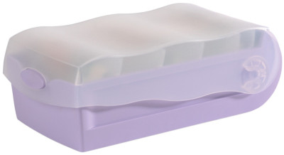 HAN Boîte à fiches CROCO, A7, violet pastel/translucide