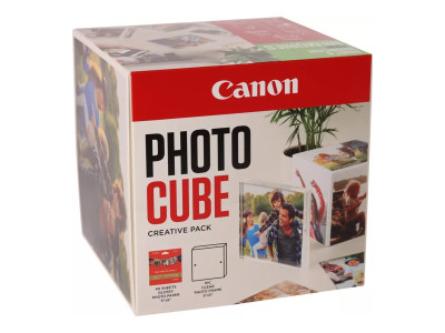 Canon : PP-201 5X5 Photo CUBE CREATIVE pack WHITE GREEN (40SHEETS) + AC
