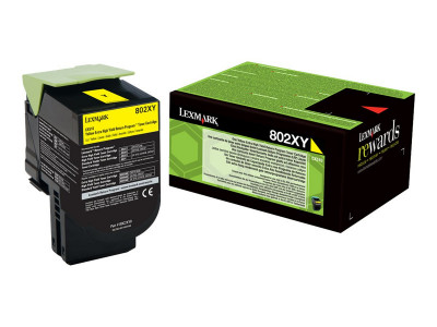 Lexmark : 802XY TONER RET PROG JAUNE 4K CX510DE/CX510DHE/CX510DTHE