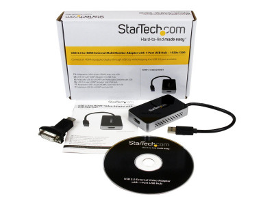 Startech : ADAPTATEUR VIDEO USB 3.0 VERS HDMI avec HUB USB 3