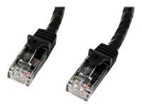 Startech : 0.5M Noir SNAGLESS CAT6 UTP PATCH cable - ETL VERIFIED