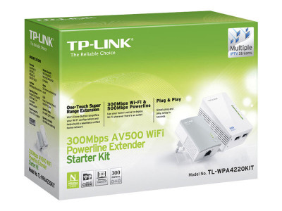 TP-Link : WIREL.N POWERLINE EXTENDERkit 500 MBPS POWERLINE DATARATE gr