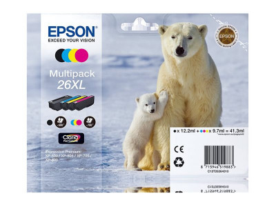 Epson : MULTIpack 4-COLOURS 26XL CLARIA PREMIUM INK