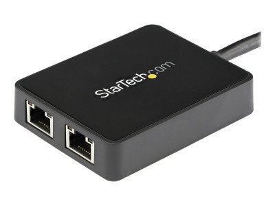 Startech : USB 3 2 PORT GIGABIT ETHERNET LAN ADAPTER - 10/100/1000