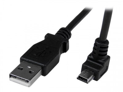 Startech : CABLE MINI USB 2 M - A VERS MINI B COUDE 90 DEGRE BAS