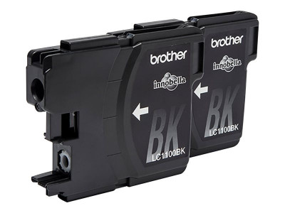 Brother : LC-1100 pack 2 CART NOIR BLIST pour DCP385C/585C MFC490C/790CW