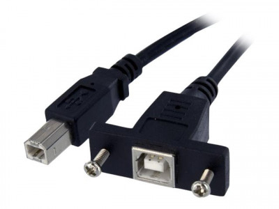 Startech : PANEL MOUNT USB extension cable FEMALE TO MALE USB B PORT 91 CM