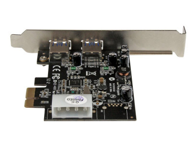 Startech : CARTE CONTROLEUR PCIE VERS 2 PORTS USB 3.0 - UASP / ALIM LP4