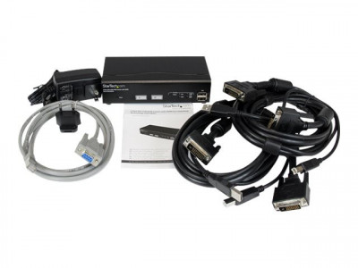 Startech : SWITCH KVM USB DVI 2 PORTS avec COMMUTATION RAPIDE et DDM
