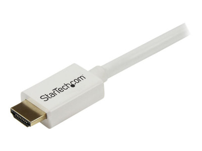 Startech : CABLE HDMI HAUTE VITESSE CL3 MALE VERS MALE BLANC 3M DANS MUR