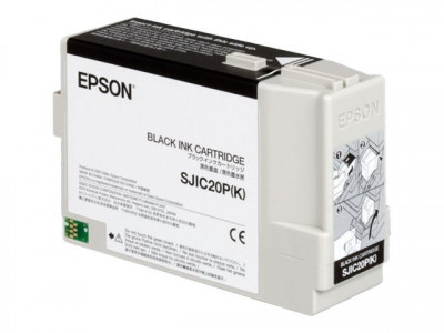 Epson : SJIC20P(K) Noir Cartouche Encre OR TM-C3400BK
