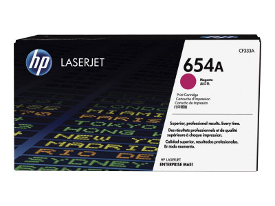 HP : Cartouche Toner LaserJet 654A Magenta